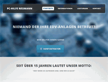 Tablet Screenshot of pc-hilfe-neumann.de